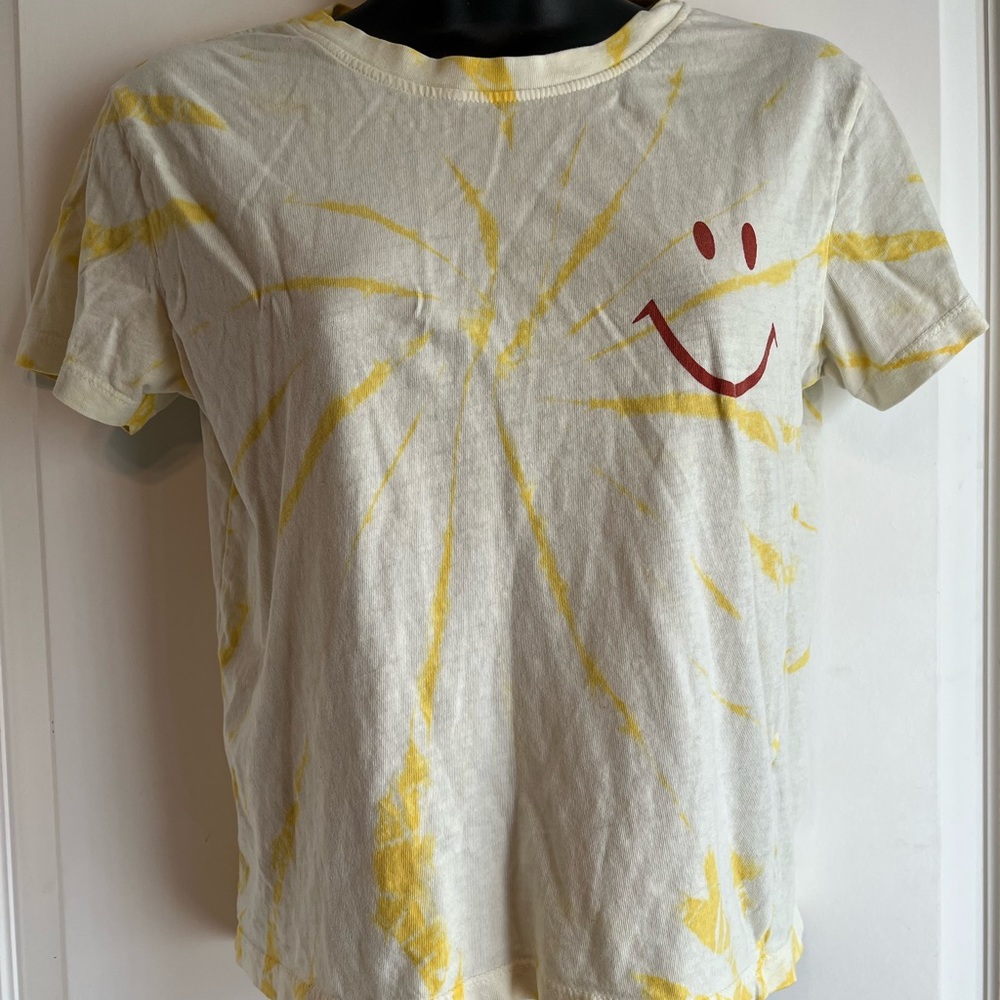 Yellow tie dye shirt